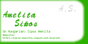 amelita sipos business card